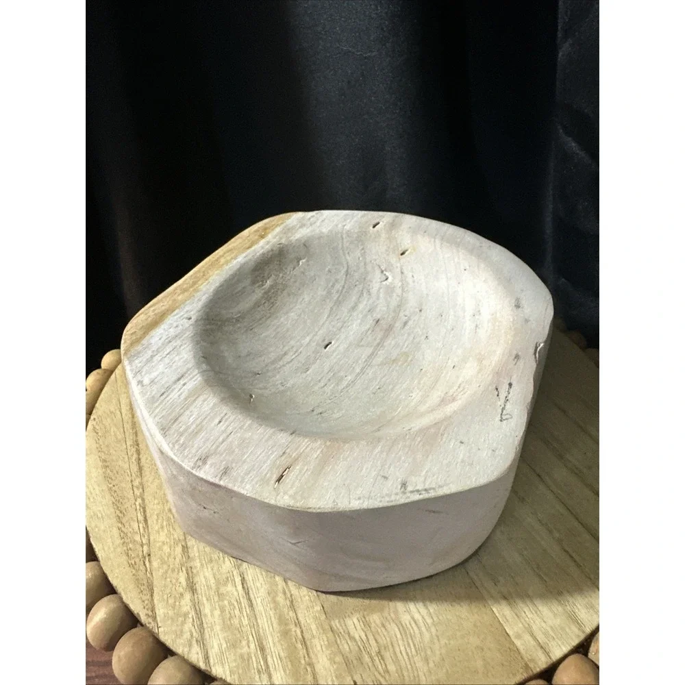 Petrified Wood Bowl Rustic Decor 8.5lbs  Amazing Statement Dish